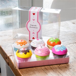 New Classic Toys - Cupcake Assortment in Giftbox - 6 pieces
